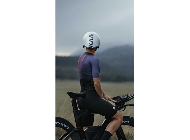 KASK Mistral Tempohjelm, hvit/grå/gul M 