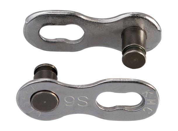 KMC MissingLink 9R EPT Kjedelås Sølv 2-pack, 6,6mm, Rutsfritt 