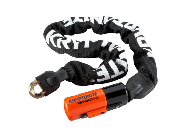 Kryptonite Evolution S4 1090 Kjettinglås 160cm kjetting, Nøkkel, FG-Godkjent 