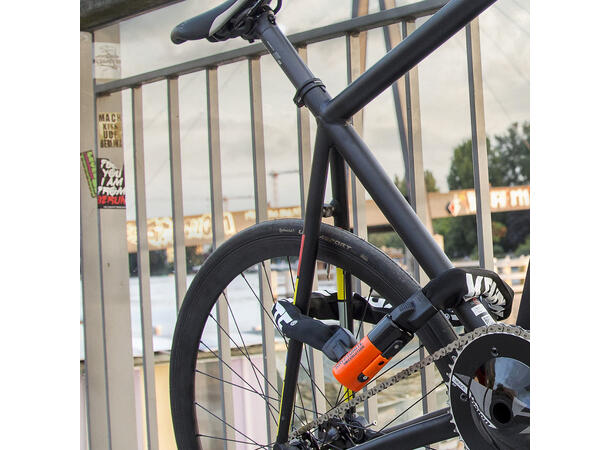 Kryptonite Evolution S4 1090 Kjettinglås 160cm kjetting, Nøkkel, FG-Godkjent 