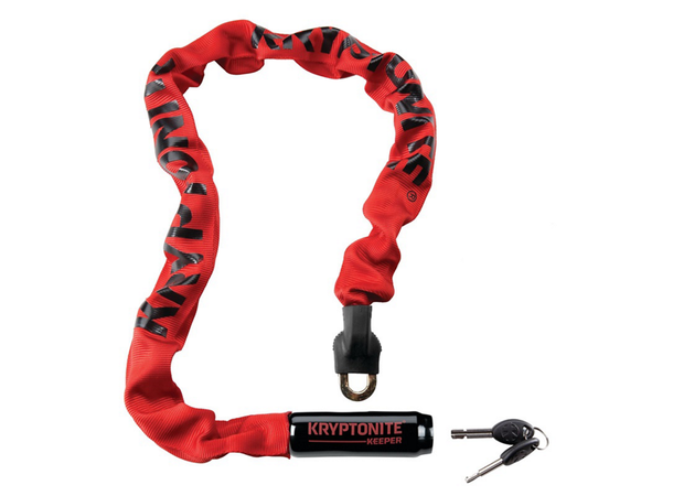 Kryptonite Keeper 785 Kjettinglås Rød, 7mmx85cm kjetting, Nøkkel 