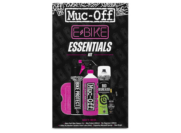 Muc-Off Essentials Kit Alt du trenger for å ta vare på sykkelen 