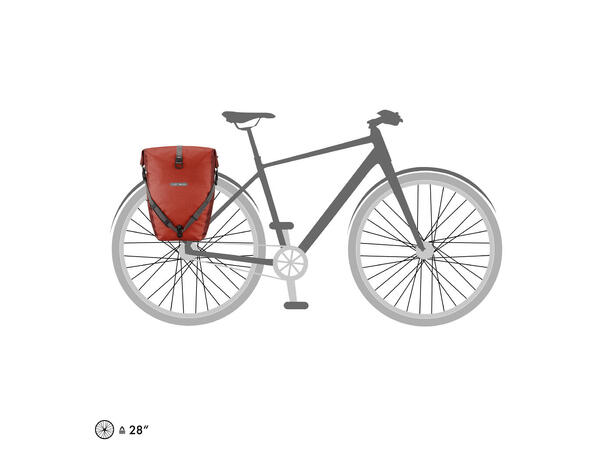Ortlieb Back Roller Plus Sykkelvesker Salsa/Dark chili, 2x20L, QL 2.1 