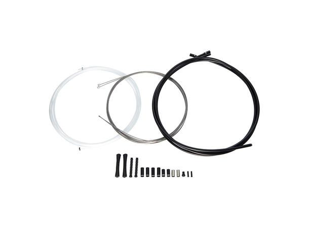 SRAM SlickWire Girkabelsett Racer og MTB, med smådeler, Sort 