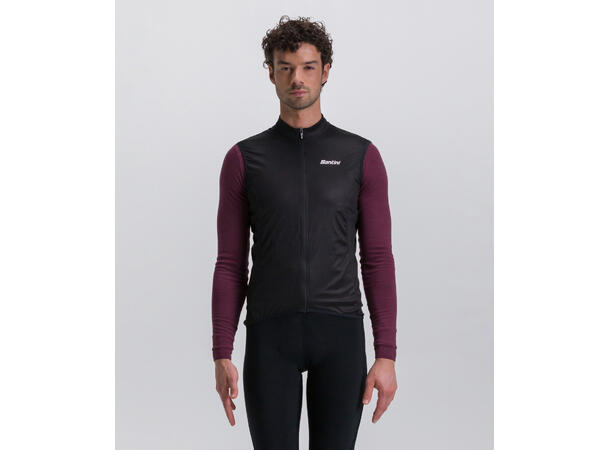 Santini Nebula Tynn Vest Sort 3XL 
