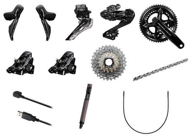 Shimano Dura Ace R9270 12-D Gruppe Watt 172,5MM Watt Krank, 11-30T 