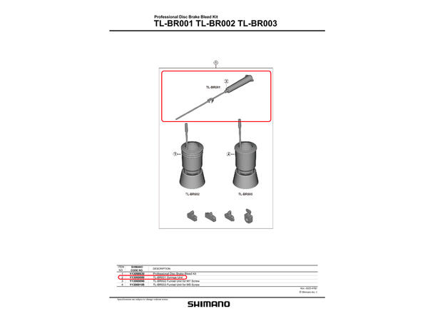 Shimano TL-BR001 Sprøyte For Professional Bleed Kit 
