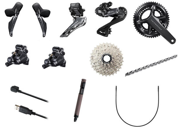 Shimano Ultegra R8170 12-D Gruppe 170mm, 52-36T ,11-30T 