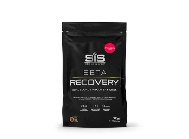 SiS Beta Fuel Recovery Pulver Jordbær , 500 g 