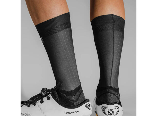 Spatzwear Aero Sokz Sykkelsokker Sort M-L 
