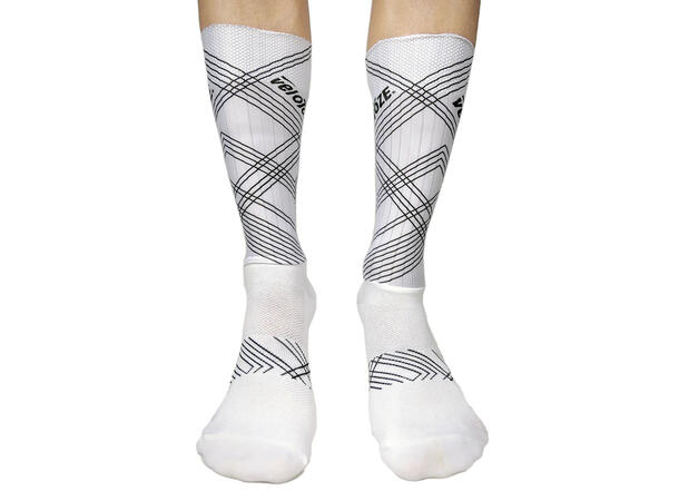 Velotoze Aerosokker, X-Tall Hvit L-XL 