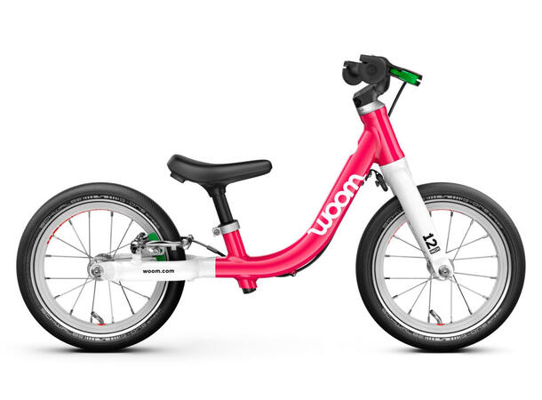 Woom Go 1 12" Balansesykkel, Rosa 3,2kg, 1,5-3,5 år, 82-100cm 