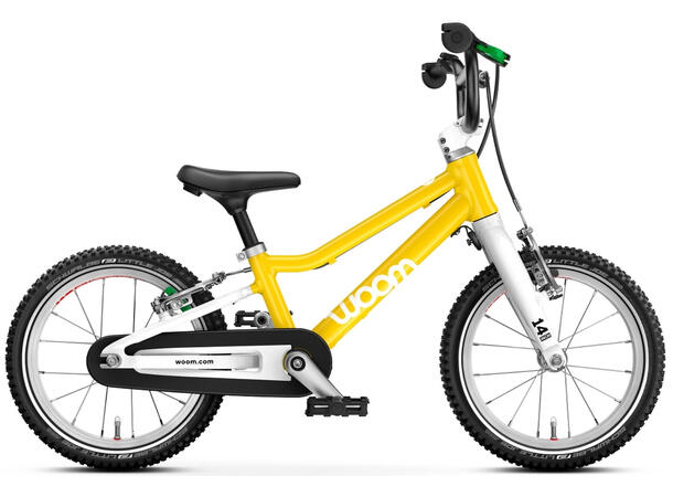 Woom Go 2 14" Barnesykkel Gul 