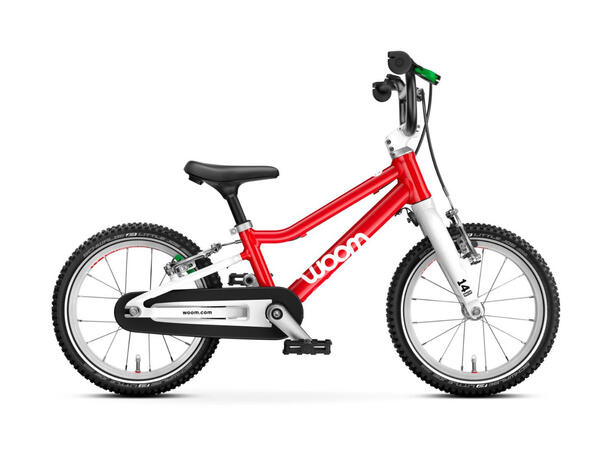 Woom Go 2 14" Barnesykkel, Rød 5,3kg, 3-4,5 år, 95-110cm 