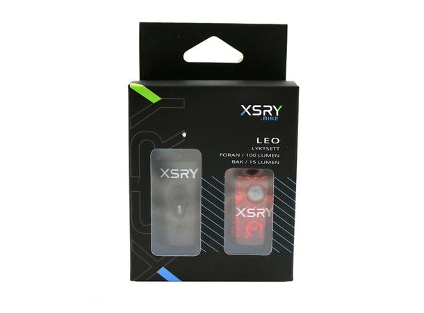 XSRY Leo Lyktesett Foran og bak, USB 