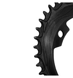 ALUGEAR Oval Sram 107 BCD 1x Krankdrev 44T, Sort, Oval