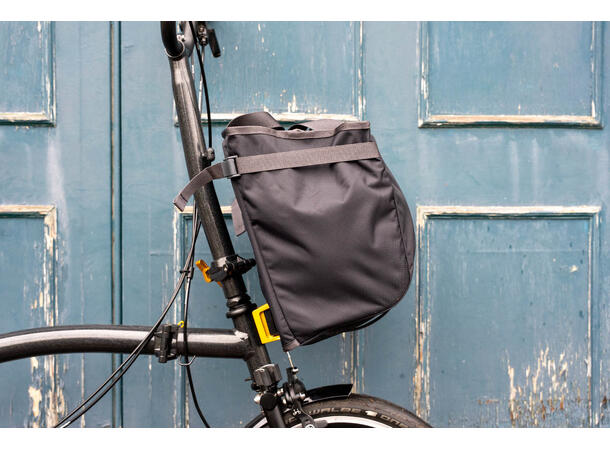 Brompton Basket Bag Large Sort/Mørk Grå 