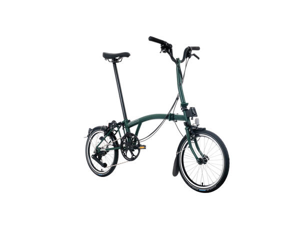 Brompton H12L C-Line Sammenleggbar 12 gir, 12kg, stålramme, Racing Green 