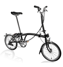 Brompton H12L Sammenleggbar sykkel 12 gir, 12kg, st&#229;lramme, Black