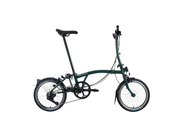 Brompton H12L Sammenleggbar sykkel 12 gir, 12kg, stålramme, Racing Green 