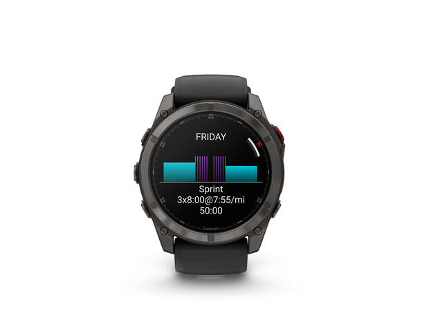 Garmin Fenix 8 Pro, 51 mm Sapphire, Karbongrå 