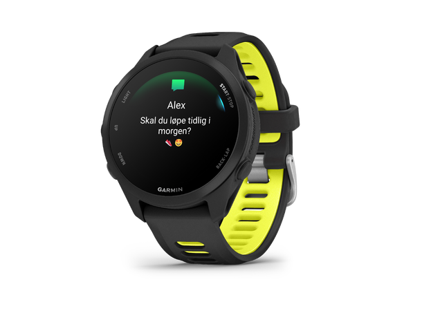 Garmin Forerunner 170 Music Sort med sort/gul rem 
