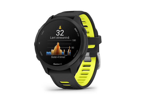 Garmin Forerunner 170 Music Sort med sort/gul rem 