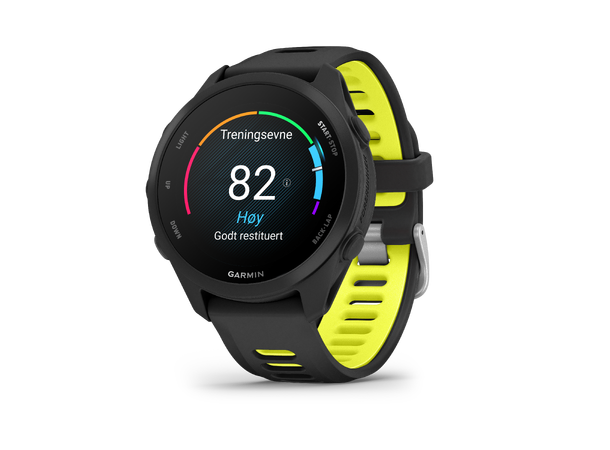 Garmin Forerunner 170 Music Sort med sort/gul rem 