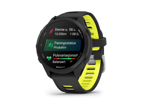 Garmin Forerunner 170 Music Sort med sort/gul rem 