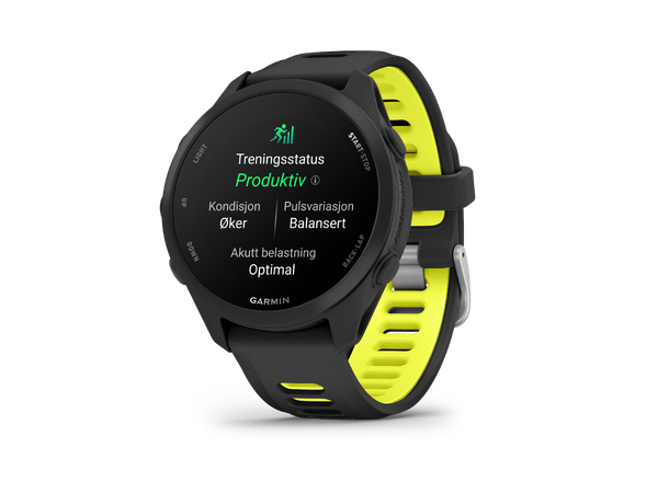 Garmin Forerunner 170 Music Sort med sort/gul rem 