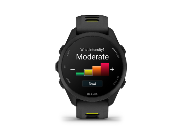 Garmin Forerunner 170 Sort med sort/gul rem 