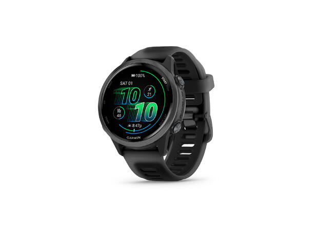 Garmin Forerunner 570 Skifergrå aluminium med sort/sort rem 