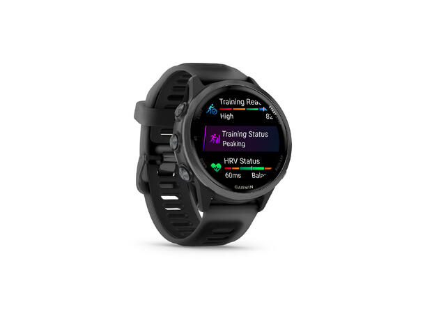 Garmin Forerunner 570 Skifergrå aluminium med sort/sort rem 