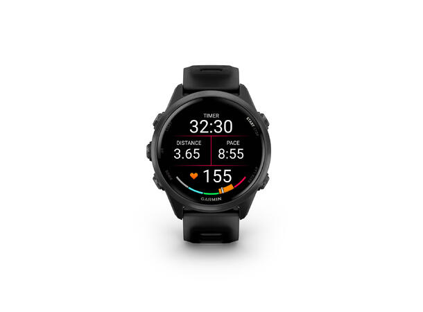 Garmin Forerunner 570 Skifergrå aluminium med sort/sort rem 