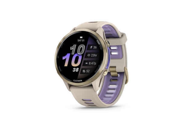 Garmin Forerunner 970 Gullfarget titan med fransk grått etui 