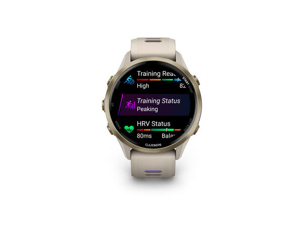 Garmin Forerunner 970 Gullfarget titan med fransk grått etui 