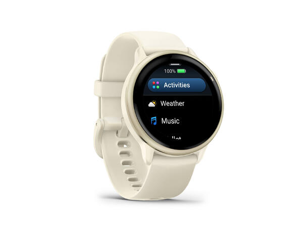 Garmin vivoactive 6 Lunar Gold med Bone-rem 