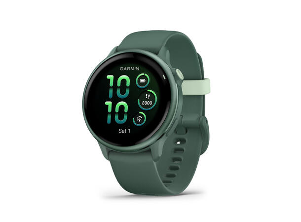 Garmin vivoactive 6 Metallisk jasper-grønn, jasper-grønn rem 