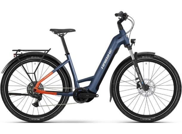 Haibike Trekking 4 Mono 27.5'',Blue/Orange, M 