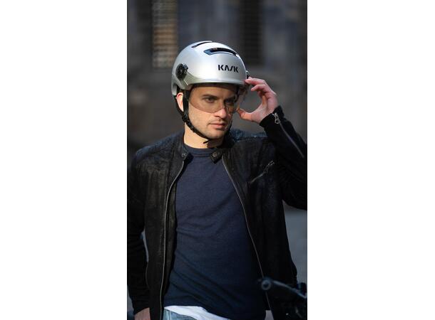 KASK Urban R Hjelm m/visir Grå Grå / Silver smoke str. M 