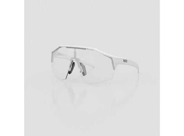 Koo Alibi Briller White Matt / Photochromic Silver 