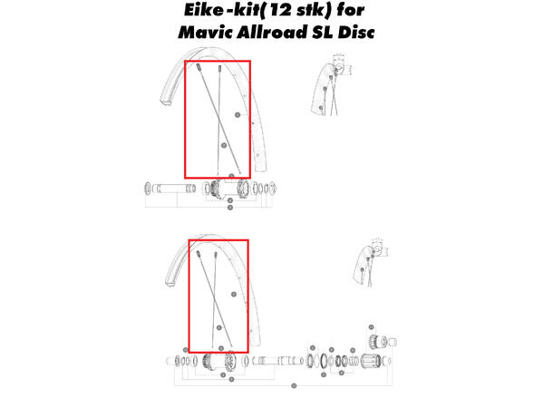 Mavic Eike-kit, Allroad SL Disc V4162501 