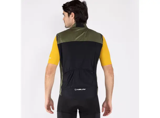 Nalini Texas vindtett vest Olive str. M 