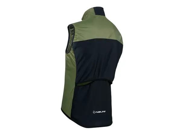 Nalini Texas vindtett vest Olive str. M 