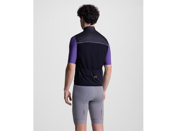 Santini RTR Vindtett vest Sort str. L 