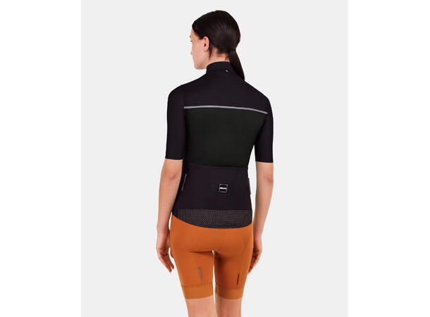 Santini RTR Vindtett vest, Sort Sort str. S 