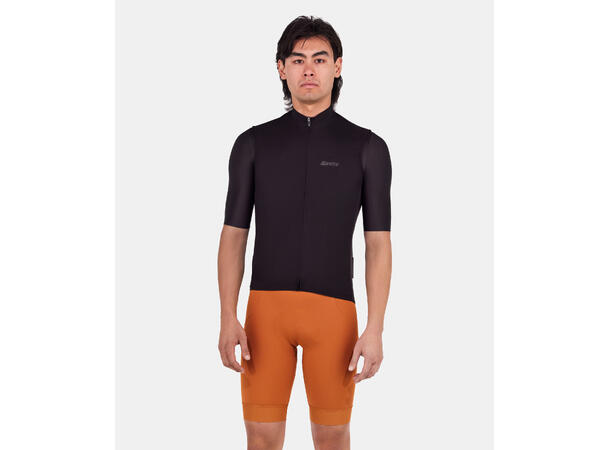 Santini RTR Vindtett vest, Sort Sort str. S 