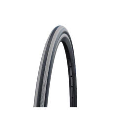 Schwalbe Rightrun 26&quot; Racerdekk 559x23mm, Sort/Gr&#229;, Ikke foldbart