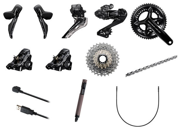Shimano Dura Ace R9270 12-D Gruppe 165mm, 52-36T, 11-30T 