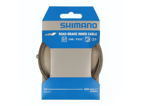 Shimano Road PTFE Bremsewire 1.6 x 2050 mm, rustfri 